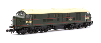 LMS 10001 BR Lined Green (Late Crest) Diesel Locomotive - DCC Sound