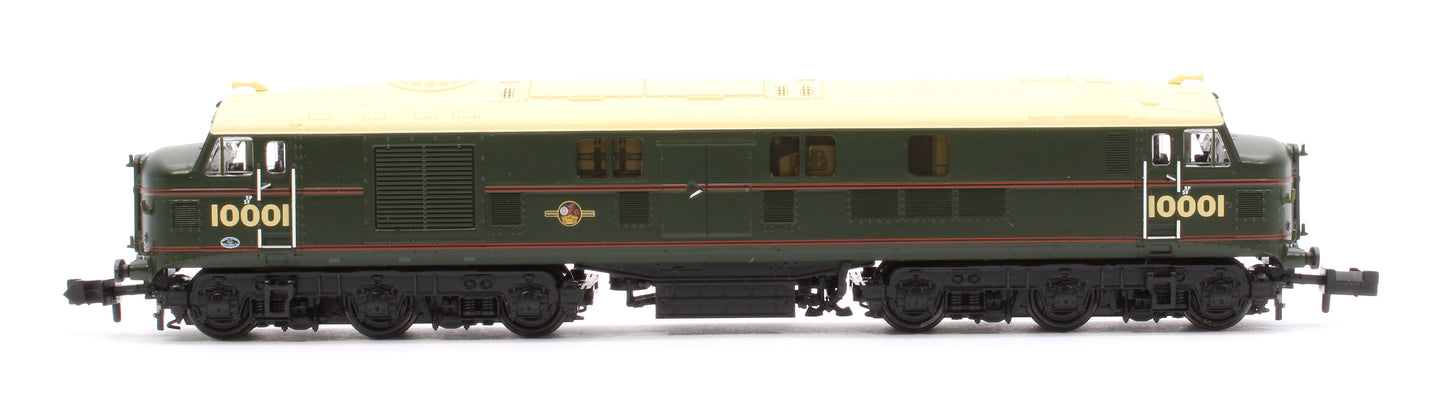 LMS 10001 BR Lined Green (Late Crest) Diesel Locomotive - DCC Sound