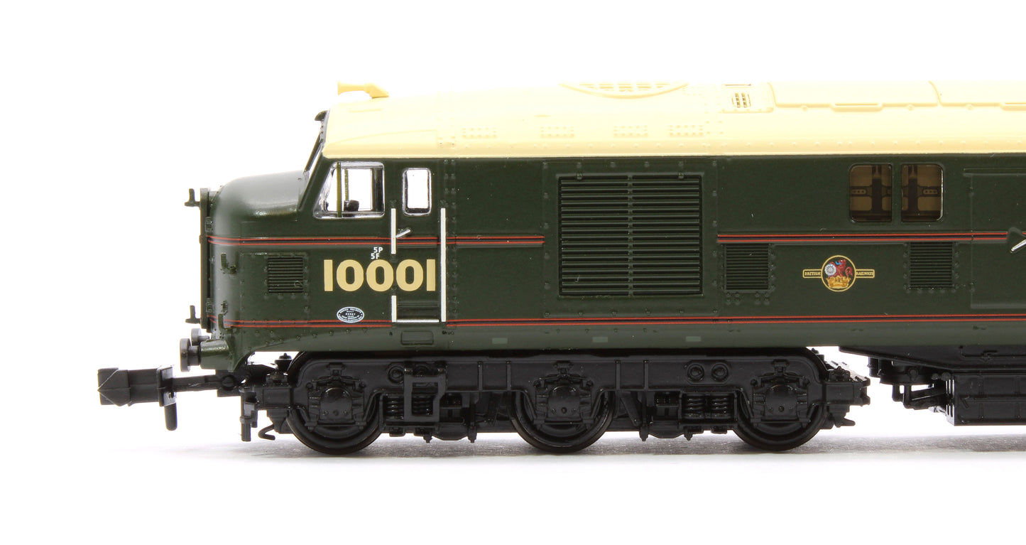 LMS 10001 BR Lined Green (Late Crest) Diesel Locomotive - DCC Sound