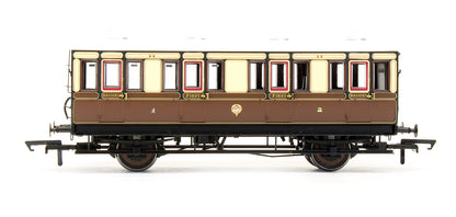 Pre-Owned 4 Wheel Composite (1st/2nd) '96' In GWR Chocolate & Cream - With Working Lighting
