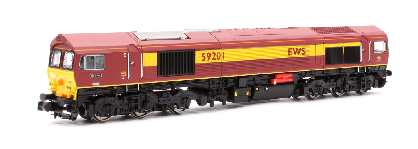 Class 59 59201 EWS “Vale of York” Diesel Locomotive DCC Fitted