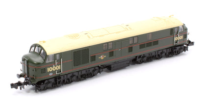 LMS 10001 BR Lined Green (Late Crest) Diesel Locomotive - DCC Sound