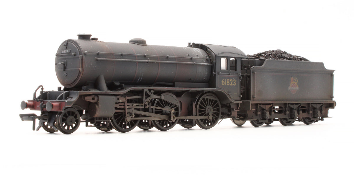 Pre-Owned 32-278 K3 '61823' BR Lined Black Early Crest Stepped Tender Steam Locomotive - Custom Weathered - DCC Fitted