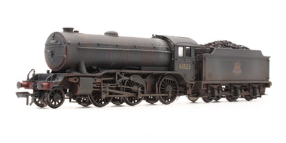 Pre-Owned 32-278 K3 '61823' BR Lined Black Early Crest Stepped Tender Steam Locomotive - Custom Weathered - DCC Fitted