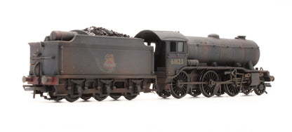 Pre-Owned 32-278 K3 '61823' BR Lined Black Early Crest Stepped Tender Steam Locomotive - Custom Weathered - DCC Fitted