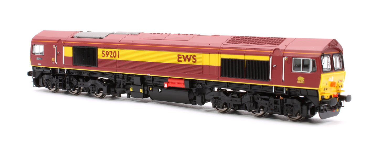 Class 59 59201 EWS “Vale of York” Diesel Locomotive DCC Sound