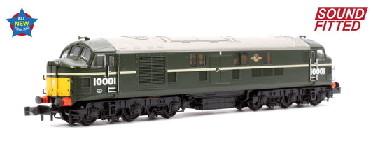 LMS 10001 BR Green (Small Yellow Panels) Diesel Locomotive - DCC Sound