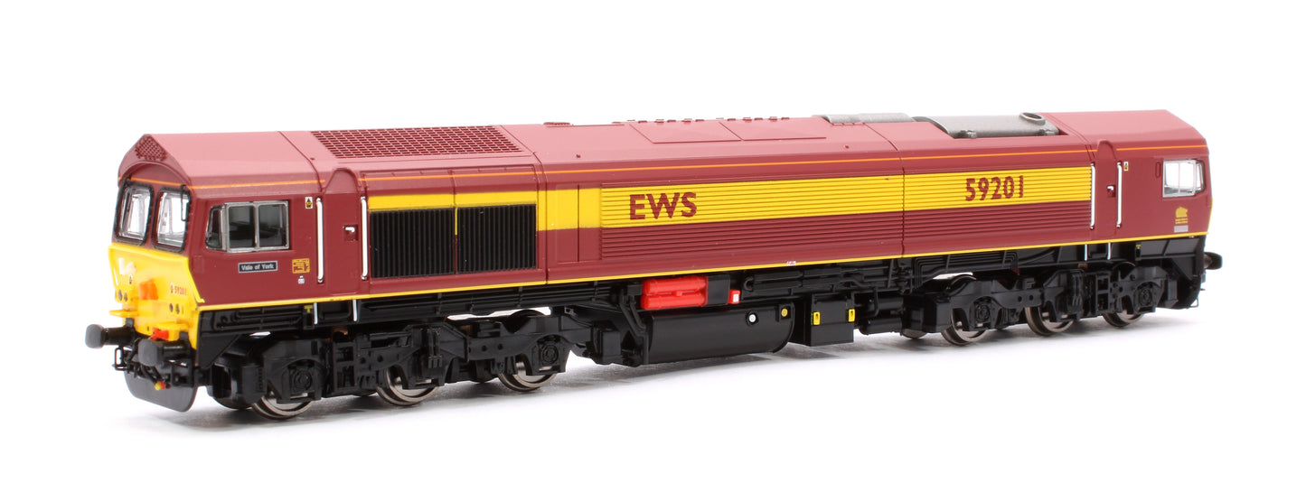 Class 59 59201 EWS “Vale of York” Diesel Locomotive DCC Sound