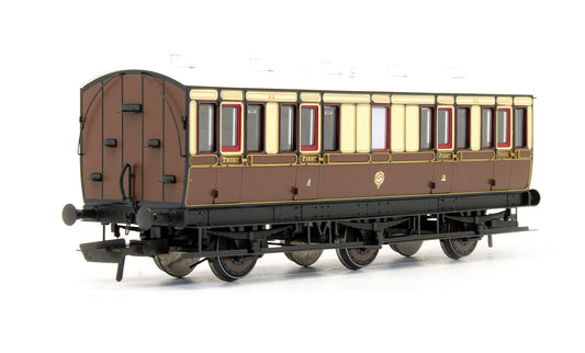 Pre-Owned 6 Wheel Composite Lavatory (1st/3rd) '42' In GWR Chocolate & Cream - With Working Lighting