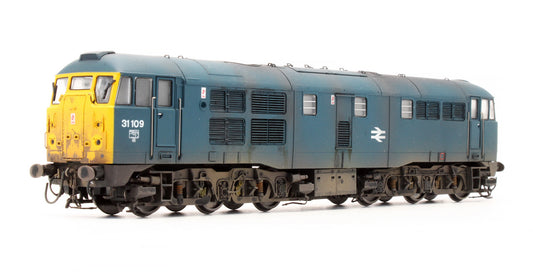 Pre-Owned R3746 BR Blue Class 31 109 Diesel Locomotive - Renumbered - Custom Weathered - DCC Fitted