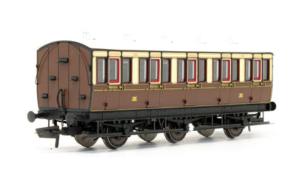Pre-Owned 6 Wheel 2nd '105' In GWR Chocolate & Cream - With Working Lighting