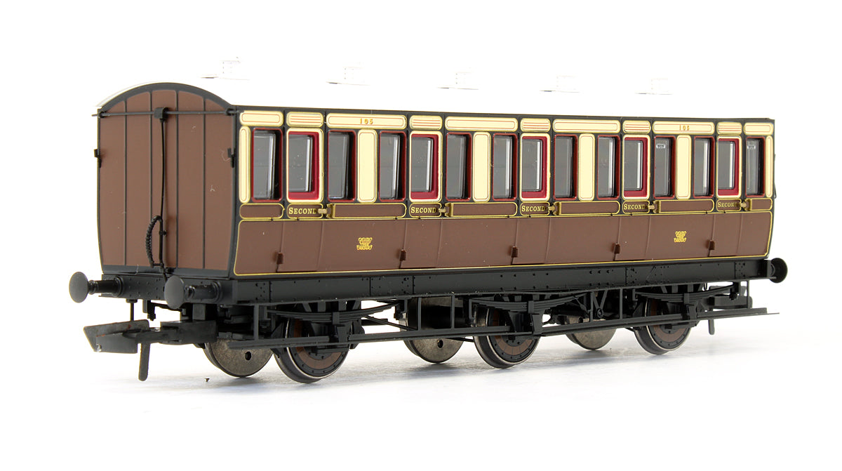 Pre-Owned 6 Wheel 2nd '105' In GWR Chocolate & Cream - With Working Lighting
