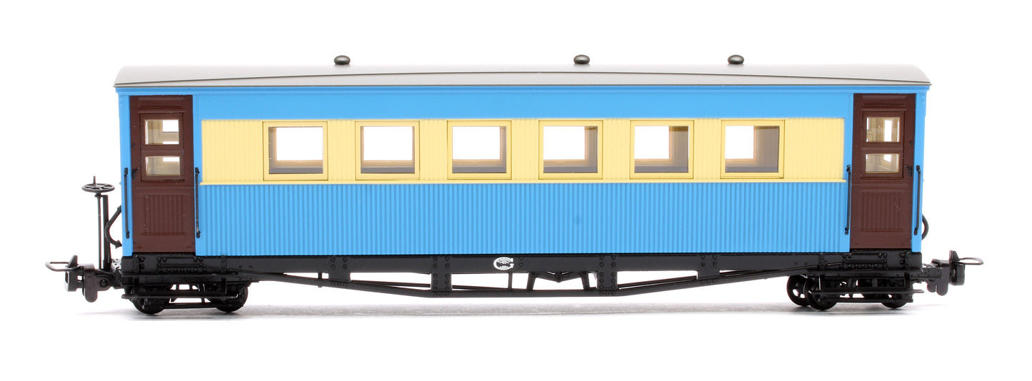 Pre-Owned 394-026 Bogie Coach in Lincolnshire Coast Light Railway Blue & Cream livery