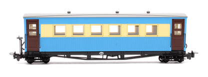 Pre-Owned 394-026 Bogie Coach in Lincolnshire Coast Light Railway Blue & Cream livery