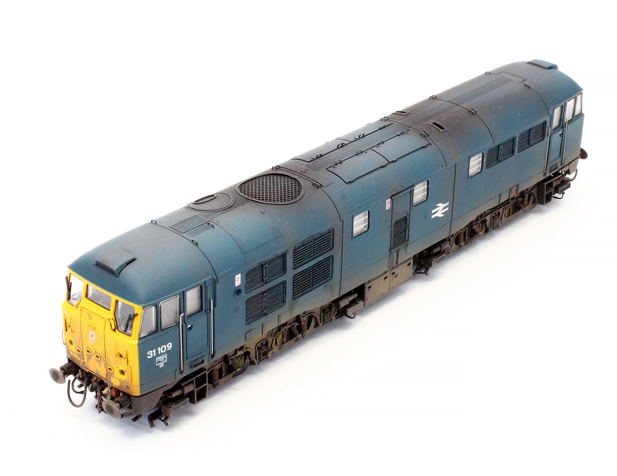 Pre-Owned R3746 BR Blue Class 31 109 Diesel Locomotive - Renumbered - Custom Weathered - DCC Fitted