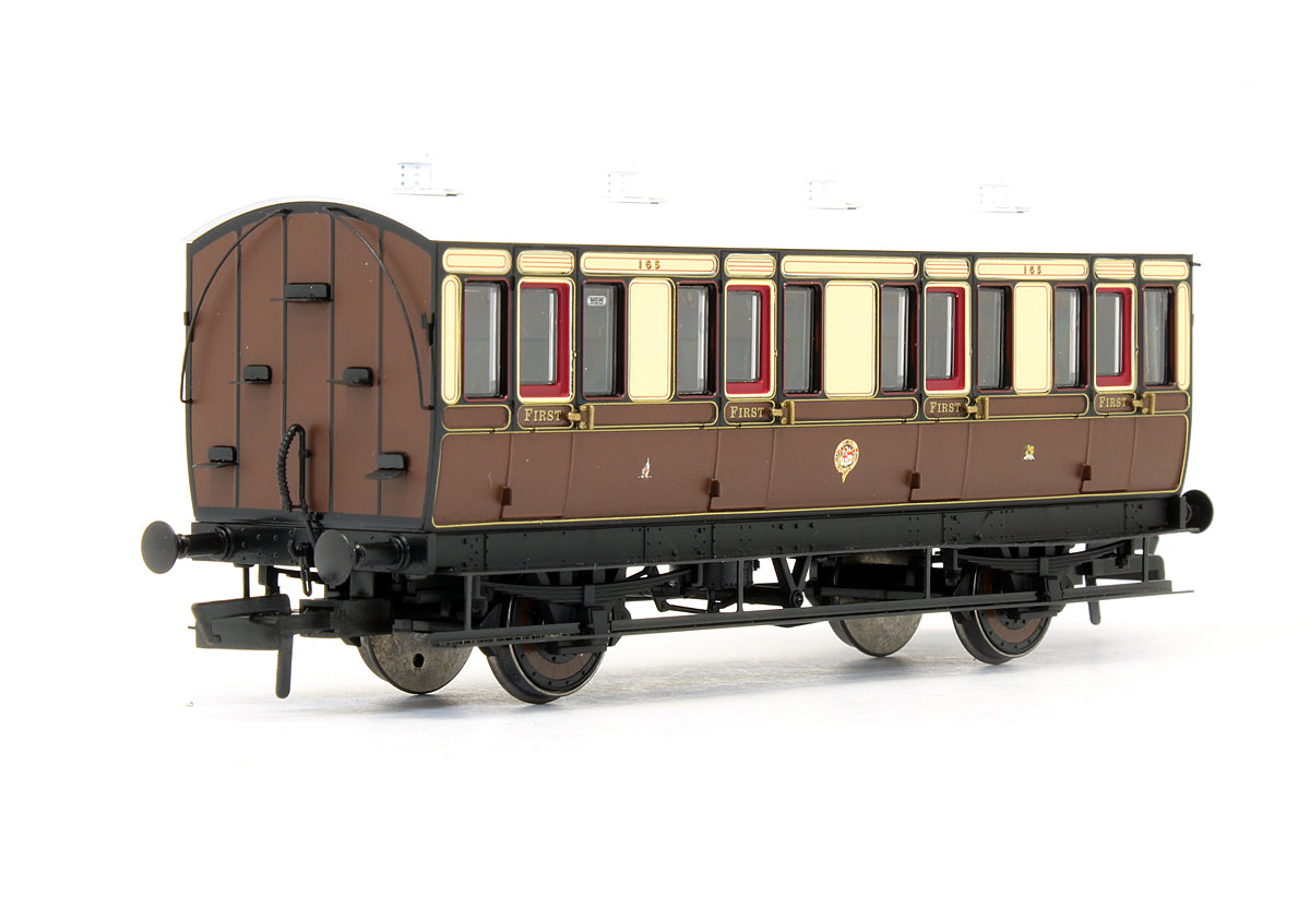 Pre-Owned 4 Wheel 1st '165' In GWR Chocolate & Cream - With Working Lighting