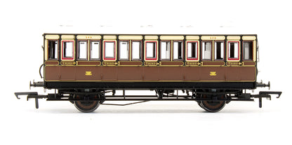 Pre-Owned 4 Wheel 3rd '349' In GWR Chocolate & Cream - With Working Lighting