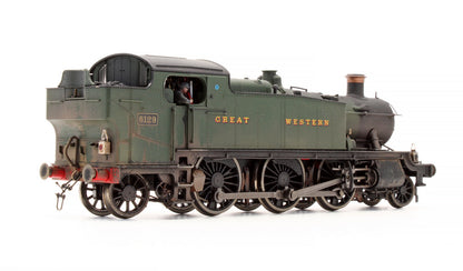 Pre-Owned 4S-041-002 Large Prairie 2-6-2 Tank Locomotive #6129 in Green lettered Great Western - Custom Weathered