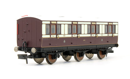 Pre-Owned LNWR 6 Wheel 1st Class Coach No.1889 - With Lights