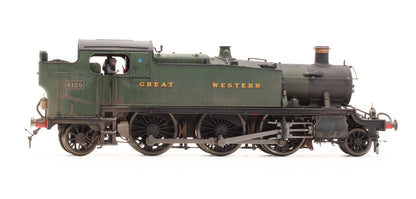 Pre-Owned 4S-041-002 Large Prairie 2-6-2 Tank Locomotive #6129 in Green lettered Great Western - Custom Weathered