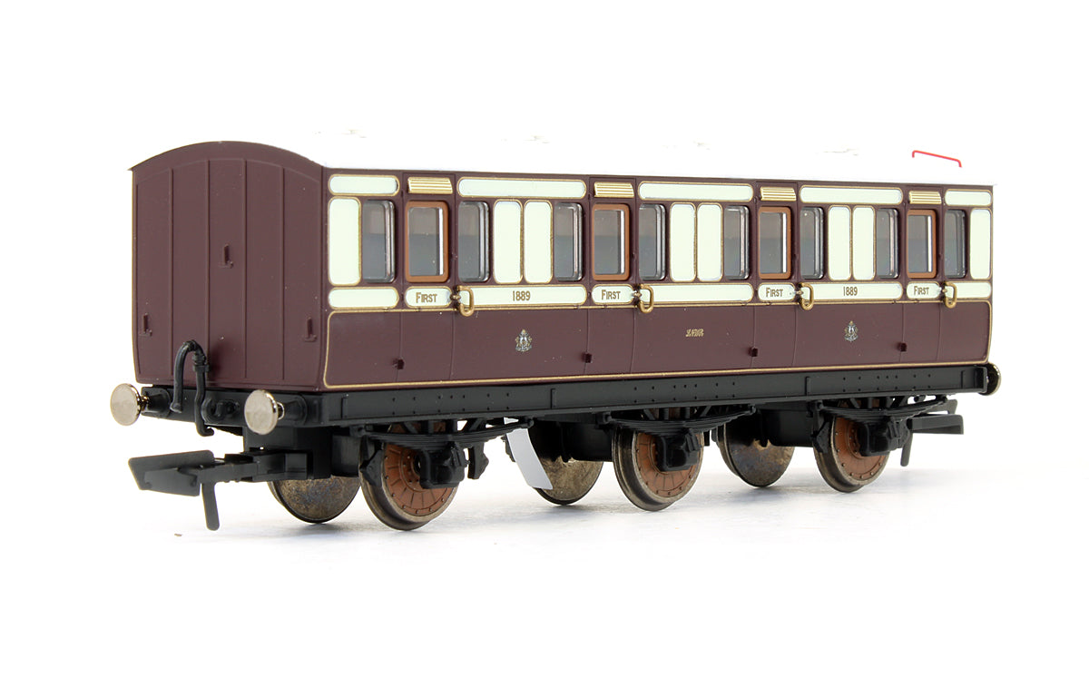 Pre-Owned LNWR 6 Wheel 1st Class Coach No.1889 - With Lights