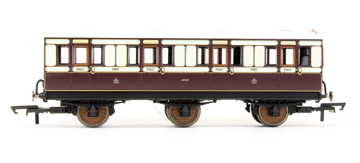 Pre-Owned LNWR 6 Wheel 1st Class Coach No.1889 - With Lights