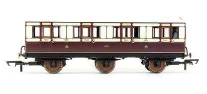 Pre-Owned LNWR 6 Wheel 1st Class Coach No.1889 - With Lights