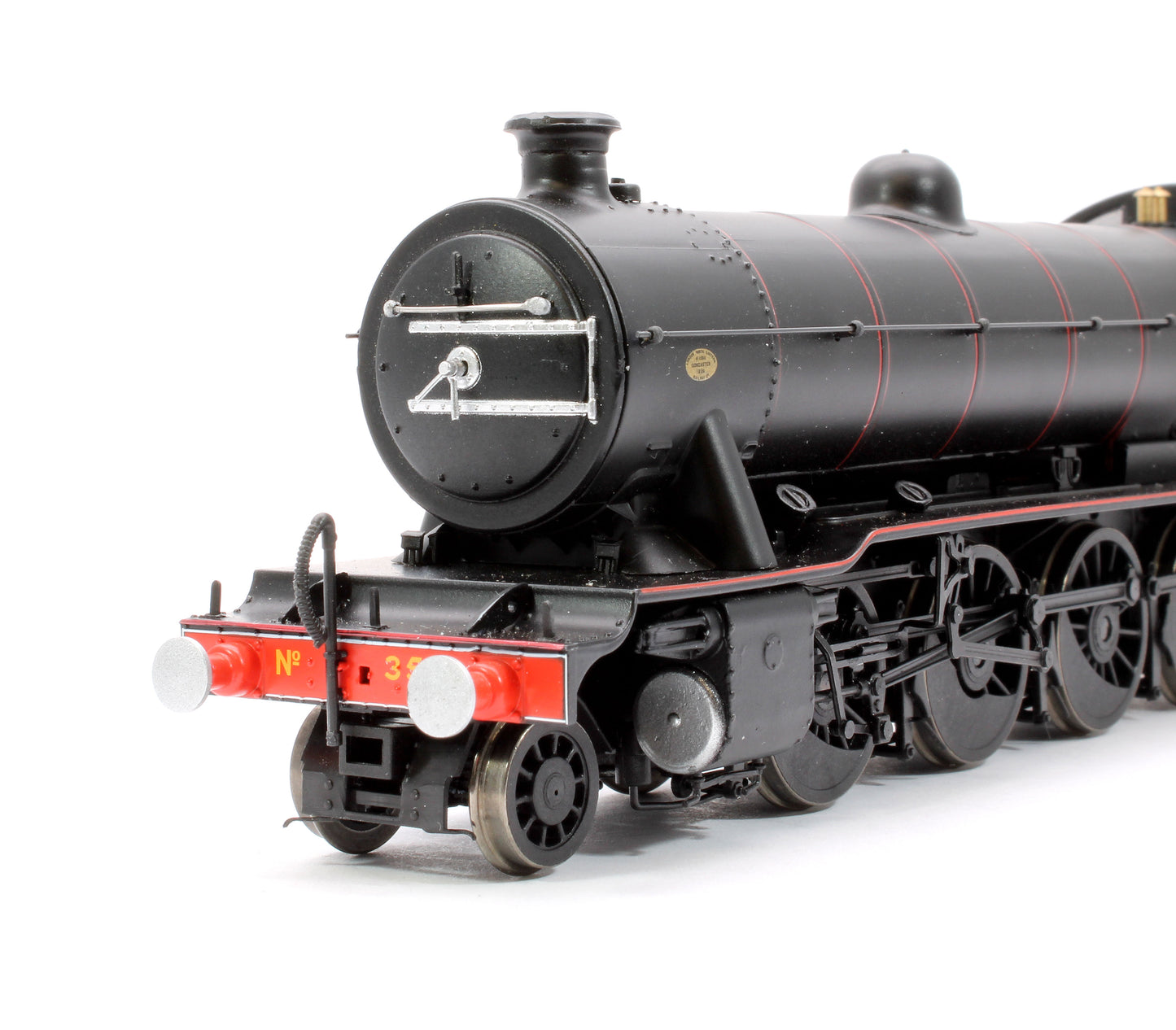 Class O2/2 'Tango' LNER Lined Black No. 3501 with low running plate, GN cab and tender