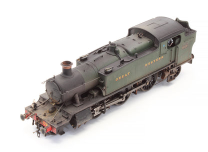 Pre-Owned 4S-041-002 Large Prairie 2-6-2 Tank Locomotive #6129 in Green lettered Great Western - Custom Weathered