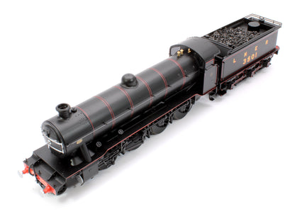 Class O2/2 'Tango' LNER Lined Black No. 3501 with low running plate, GN cab and tender