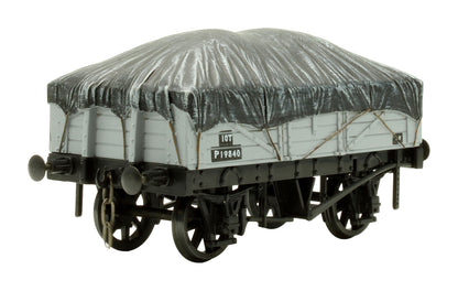 Pre-Owned SMR-28 BR Grey 10T 5 Plank Wagon with Tarpaulin Covered Load 'P19876'