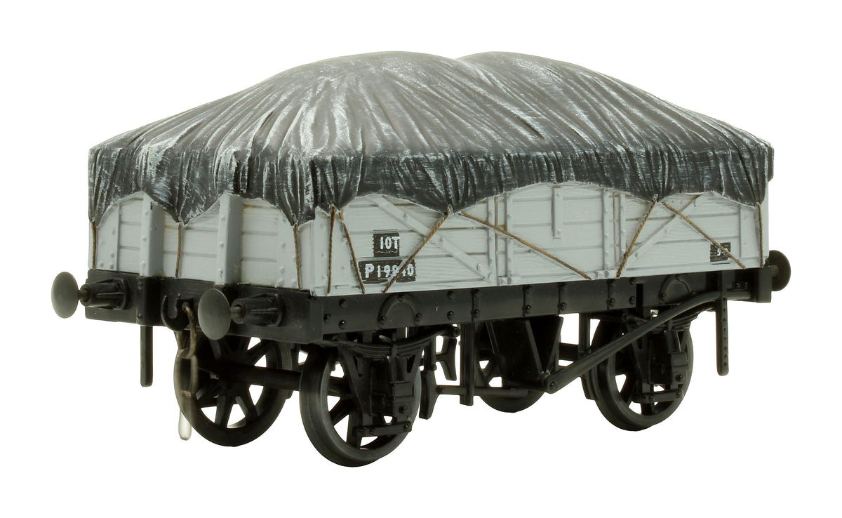 Pre-Owned SMR-28 BR Grey 10T 5 Plank Wagon with Tarpaulin Covered Load 'P19876'