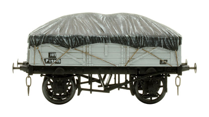 Pre-Owned SMR-28 BR Grey 10T 5 Plank Wagon with Tarpaulin Covered Load 'P19876'
