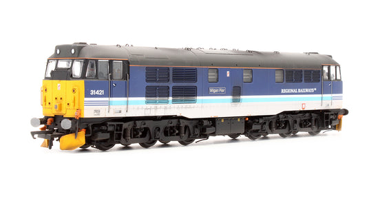 Pre-Owned ACC2744-31421DCC Regional Railways Class 31421 'Wigan Pier' Diesel Locomotive - DCC Sound - Custom Weathered