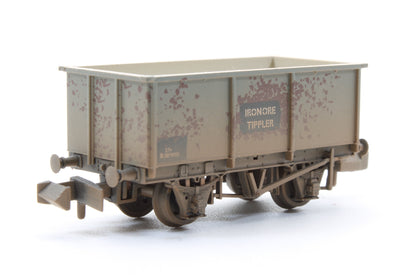 Pre-Owned BR 27T Steel Tippler Wagon BR Grey 'Iron Ore' (Weathered) 'B381900'