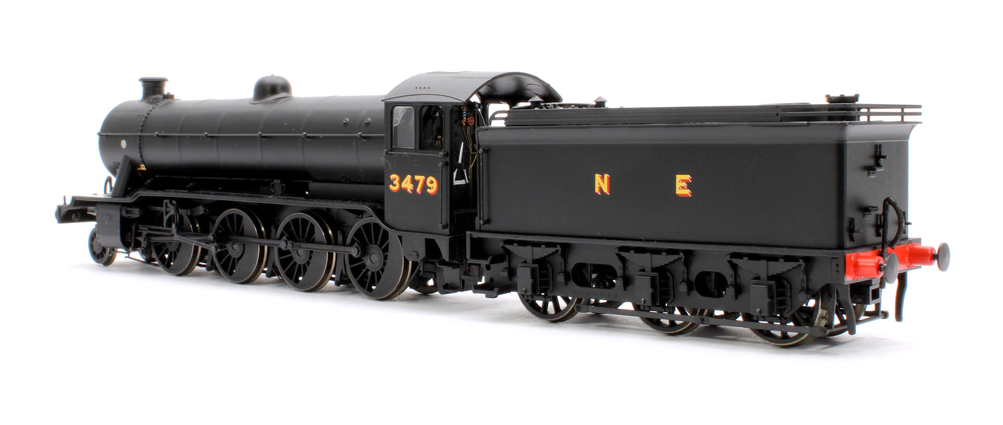 LNER wartime black 02/4 No. 3479 (LNER cab with GN tender)