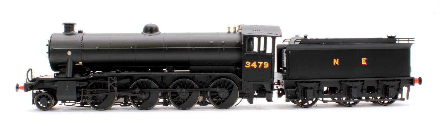 LNER wartime black 02/4 No. 3479 (LNER cab with GN tender)