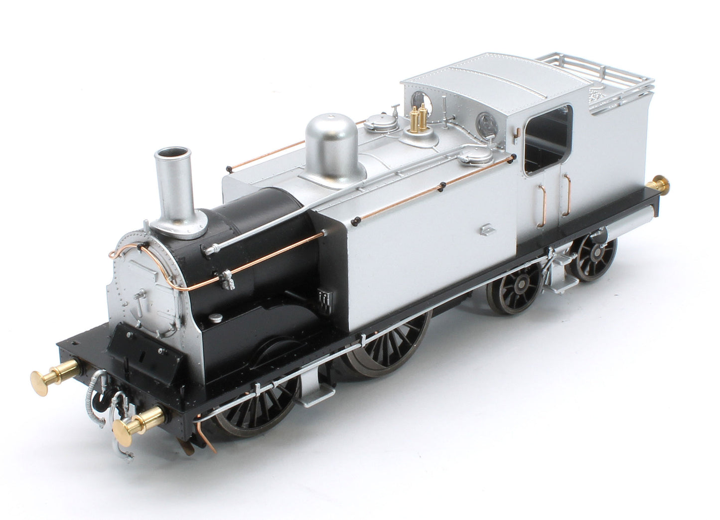 50-176ZSF Class 439 Caledonian 0-4-4T 55224 BR Lined Black Late Crest Steam Locomotive - DCC Sound