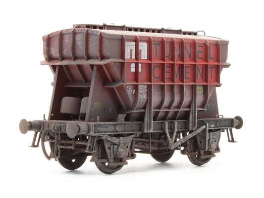 Pre-Owned Presflo Cement Wagon 'B888409' Tunnel Cement BR Bauxite Pre-Tops - Custom Weathered