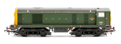 Class 20/0 Headcode Box 8156 BR Green (Full Yellow Ends) Weathered Diesel Locomotive - DCC Sound