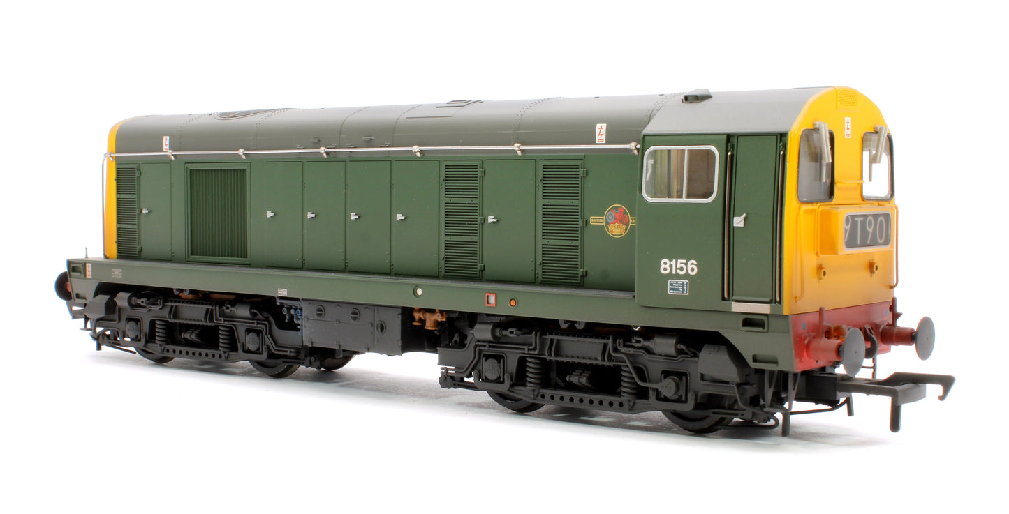Pre-Owned Class 20/0 Headcode Box 8156 BR Green (Full Yellow Ends) Diesel Locomotive - Weathered