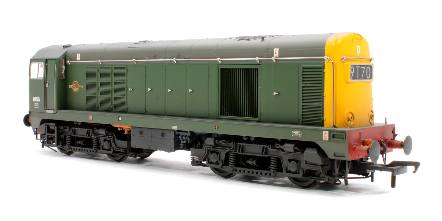 Class 20/0 Headcode Box 8156 BR Green (Full Yellow Ends) Diesel Locomotive - Weathered