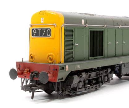 Class 20/0 Headcode Box 8156 BR Green (Full Yellow Ends) Diesel Locomotive - Weathered