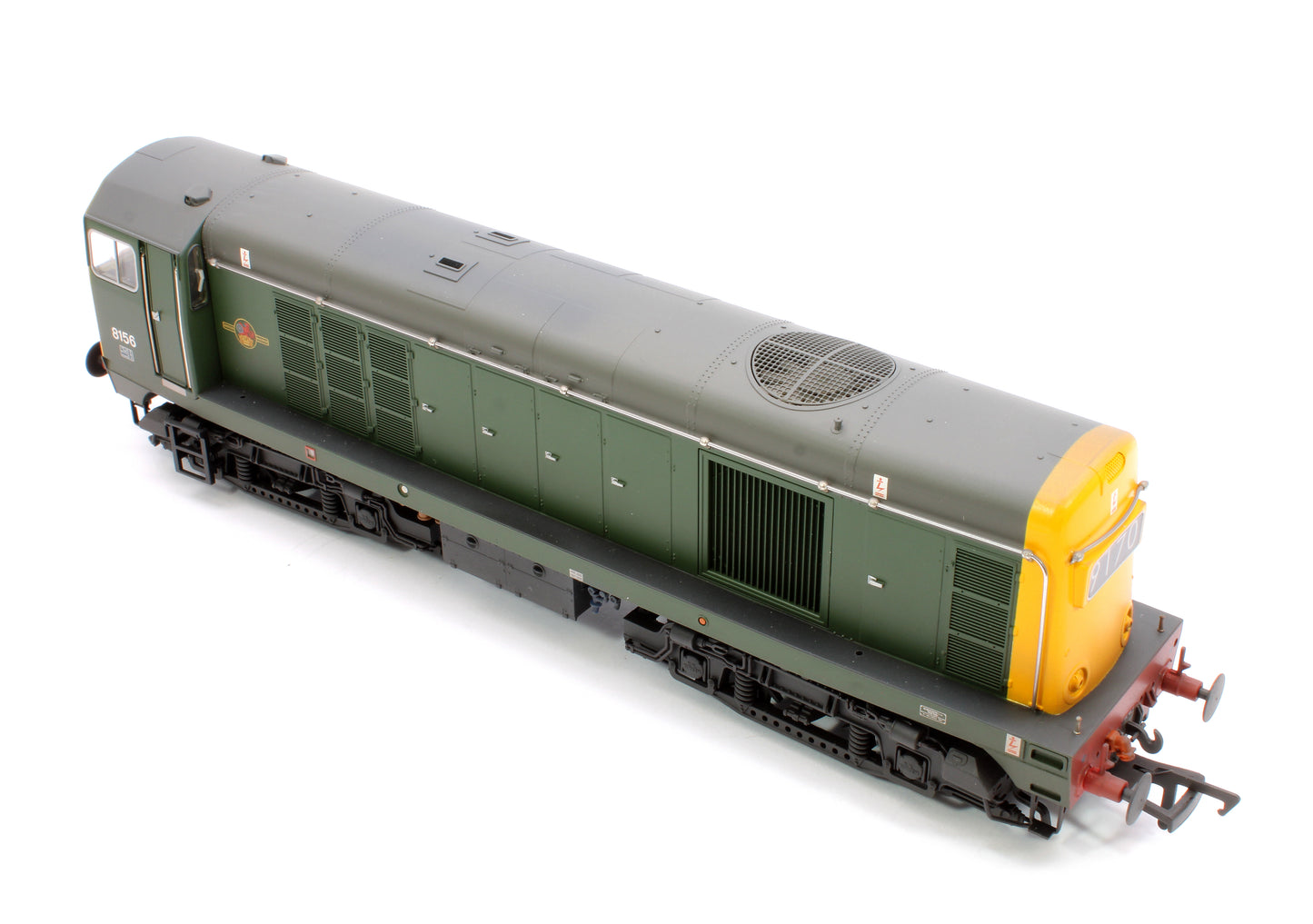 Class 20/0 Headcode Box 8156 BR Green (Full Yellow Ends) Diesel Locomotive - Weathered