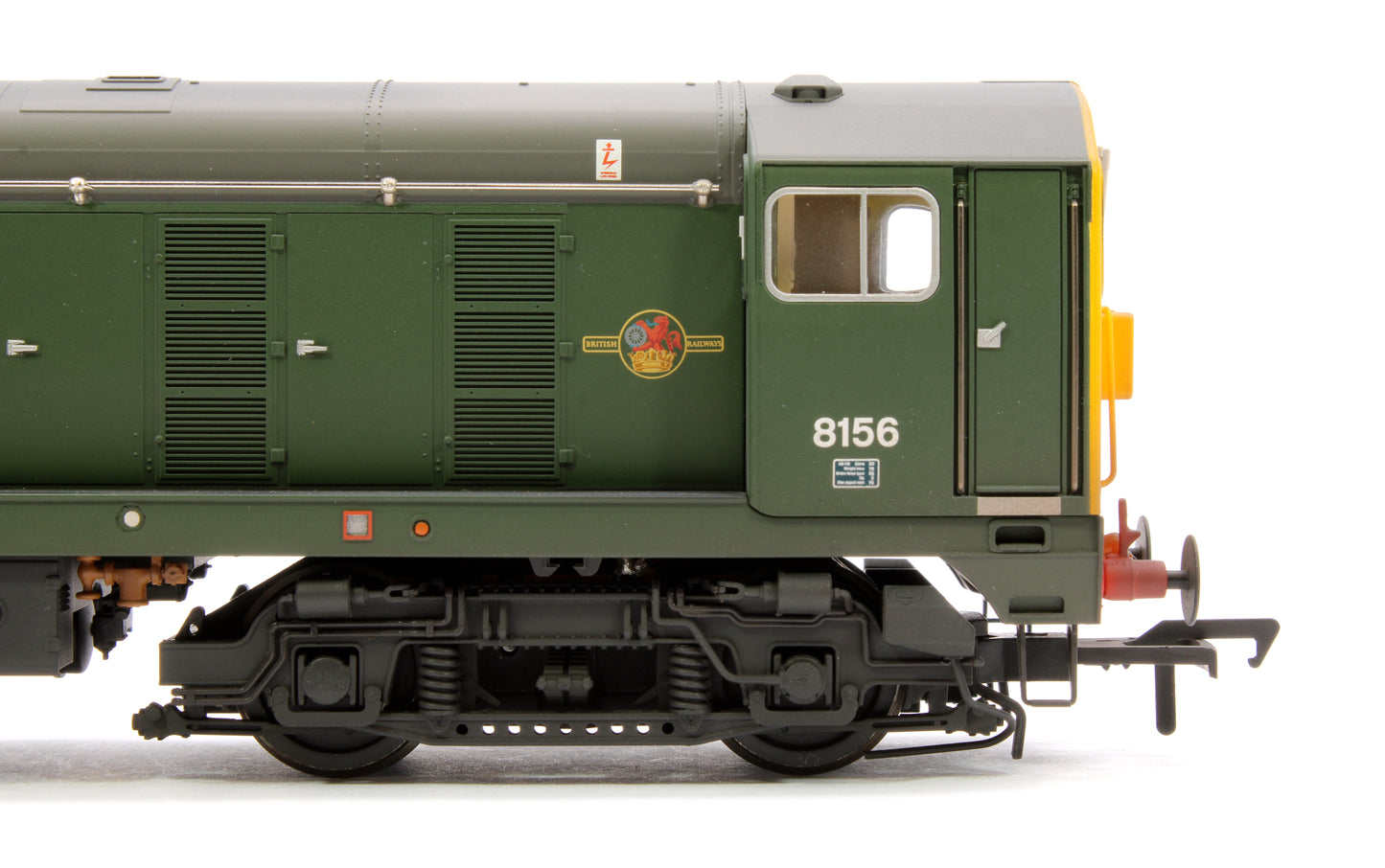 Class 20/0 Headcode Box 8156 BR Green (Full Yellow Ends) Diesel Locomotive - Weathered