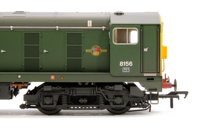 Class 20/0 Headcode Box 8156 BR Green (Full Yellow Ends) Weathered Diesel Locomotive - DCC Sound