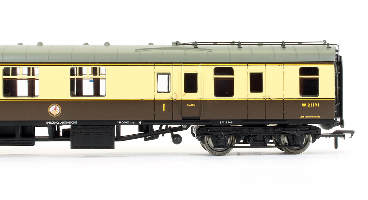 Pre-Owned BR MK1 Brake Corridor Composite BCK Coach Chocolate & Cream 'W21191'