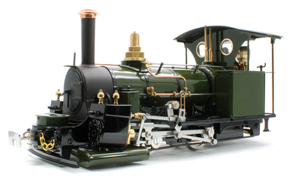 DAC-BRONZEGREEN-NI Class A 0-4-0 'Darjeeling' Deep Bronze Green (Radio Control, Uninsulated Wheels) Steam Locomotive