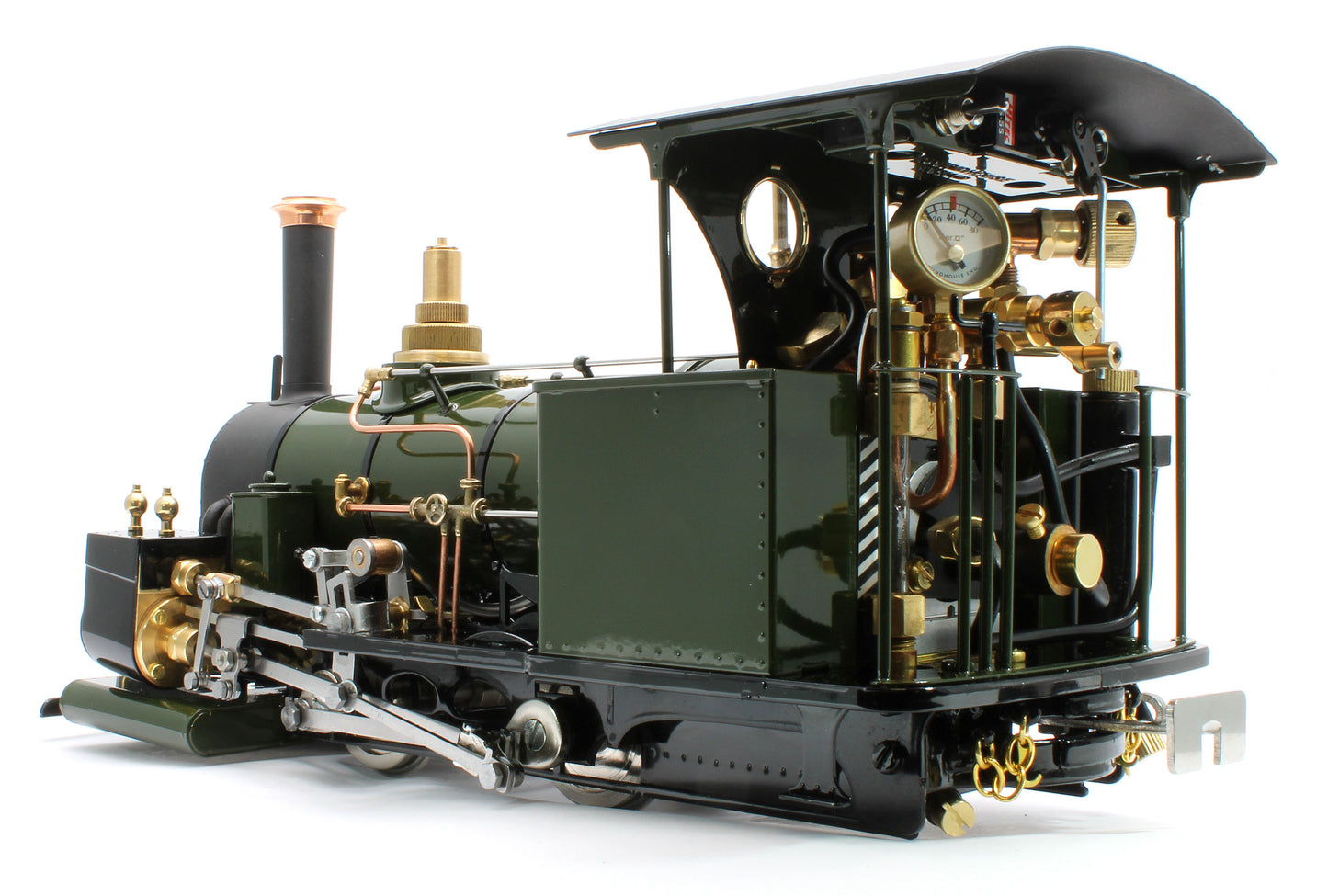 DAC-BRONZEGREEN-NI Class A 0-4-0 'Darjeeling' Deep Bronze Green (Radio Control, Uninsulated Wheels) Steam Locomotive
