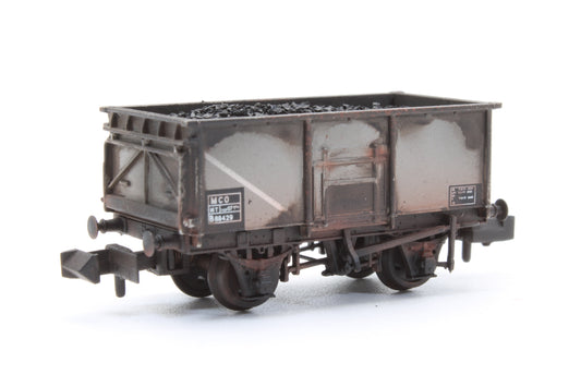 Pre-Owned BR 16T MCO Steel Mineral Wagon BR Grey (TOPS) No. B88429 (With Load) - Custom Weathered